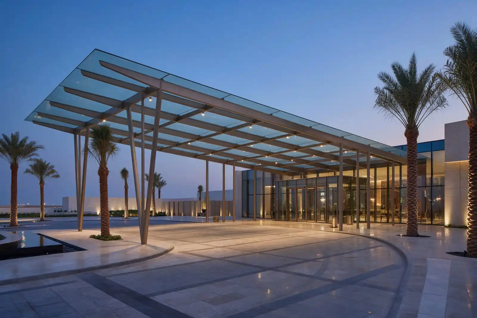 Waterfront Hotel Arrival Canopy project
